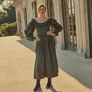 NWT Doen Zarina Dress in Forest Parc Monceau